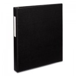 Avery Durable Non-View Binder with DuraHinge and EZD Rings, 3 Rings, 1" Capacity, 11 x 8.5, Black, (8302