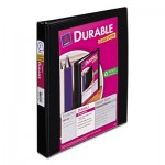 Avery Durable View Binder w/Slant Rings, 11 x 8 1/2, 1" Cap, Black AVE17011