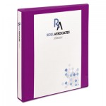 Avery Durable View Binder with DuraHinge and Slant Rings, 3 Rings, 1" Capacity, 11 x 8.5, Purple AVE17294