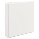 Avery Durable View Binder with DuraHinge and EZD Rings, 3 Rings, 2" Capacity, 11 x 8.5, White, (9501) AVE09501