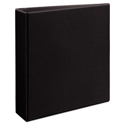 Avery Durable View Binder with DuraHinge and EZD Rings, 3 Rings, 2" Capacity, 11 x 8.5, Black, (9500) AVE09500