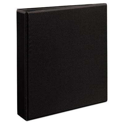 Avery Durable View Binder with DuraHinge and EZD Rings, 3 Rings, 1.5" Capacity, 11 x 8.5, Black, (9400