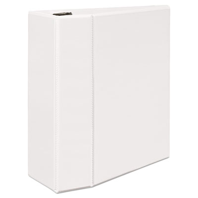 Avery Durable View Binder with DuraHinge and EZD Rings, 3 Rings, 5" Capacity, 11 x 8.5, White, (9901) AVE09901