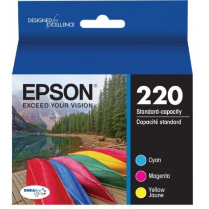 Epson DuraBrite Ultra Standard Capacity Color Multipack Ink Cartridges T220520-S