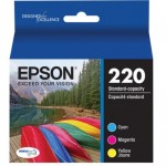 Epson DuraBrite Ultra Standard Capacity Color Multipack Ink Cartridges T220520-S