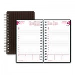 Brownline CB634V.BLK DuraFlex Daily Planner, 8 x 5, Black, 2021 REDCB634VBLK