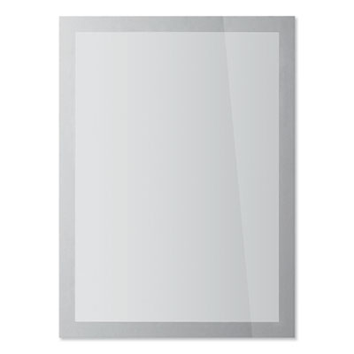 Durable DURAFRAME SUN Sign Holder, 8.5 x 11, Silver Frame, 2/Pack DBL400023