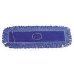 UNS 1136 Dust Mop Head, Cotton/Synthetic Blend, 36 x 5, Looped-End, Blue BWK1136