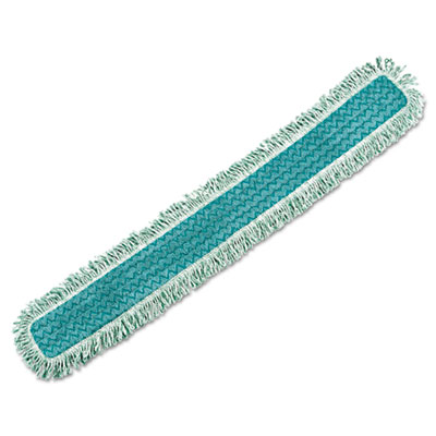 Rubbermaid Commercial HYGENE FGQ44900GR00 Dust Mop Heads With Fringe, Green, 48", Microfiber RCPQ449