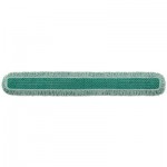 Rubbermaid Commercial HYGENE FGQ46000GR00 Dust Mop Heads With Fringe, Green, 60 in., Microfiber, Cut-End RCPQ460GRE