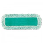 Rubbermaid Commercial FGQ41800GR00 Dust Pad w/Fringe, Microfiber, 18" Long, Green RCPQ418GN