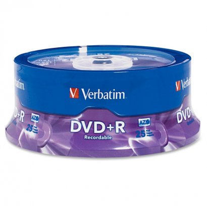 Verbatim DVD+R 4.7GB 16x 25pk Spindle 95033