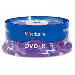 Verbatim DVD+R 4.7GB 16x 25pk Spindle 95033