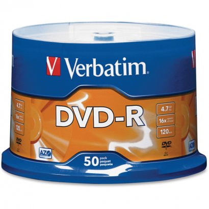 Verbatim DVD-R 4.7GB 16x 50pk Spindle 95101