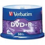 Verbatim DVD+R 4.7GB 16x 50pk Spindle 95037