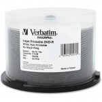 Verbatim DVD-R 4.7GB 16x DataLifePlus White Inkjet Hub Printable 50pk Spindle 95079