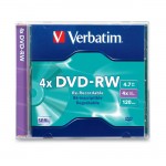 Verbatim DVD-RW 4.7GB 4x 1pk Jewel Case 94836