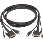Tripp Lite DVI KVM Cable Kit, 3 in 1 (M/M), 6 ft P784-006