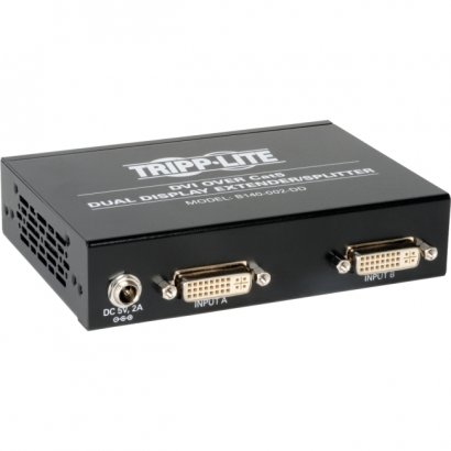 Tripp Lite DVI Over Cat5 Dual Display Extender / Splitter B140-002-DD