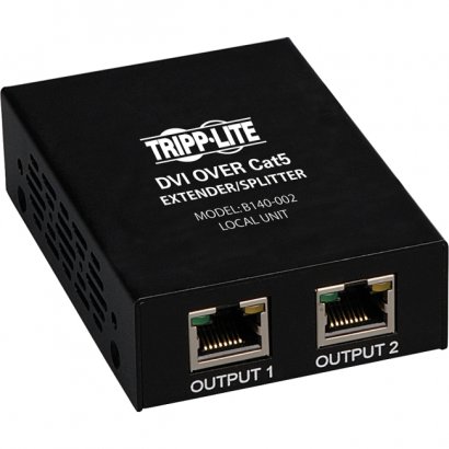 Tripp Lite DVI over Cat5 Extender/Splitter, 2-Port Local Transmitter Unit B140-002