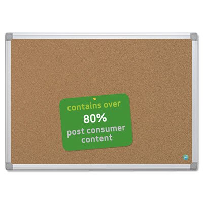 Mastervision Earth Cork Board, 24 x 36, Aluminum Frame BVCCA031790