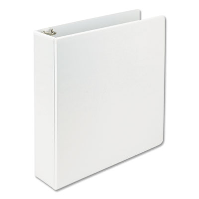 Samsill Earth's Choice Biobased D-Ring View Binder, 3 Rings, 2" Capacity, 11 x 8.5, White SAM16967