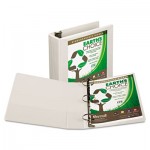 Samsill Earth's Choice Biodegradable Round Ring View Binder, 3" Cap, White SAM18987