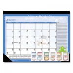 House of Doolittle Earthscapes Seasonal Desk Pad Calendar, 22 x 17, Illustrated Holiday, 2021 HOD139