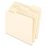 Pendaflex Earthwise 100% Recycled Paper File Folder, 1/3 Cut, Letter, Manila, 100/Box PFX74520