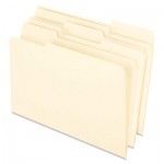 Pendaflex Earthwise 100% Recycled Paper File Folder, 1/3 Cut, Legal, Manila, 100/Box PFX76520