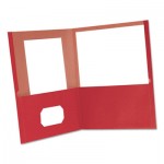 Oxford Earthwise 100% Recycled Paper Twin-Pocket Portfolio, Red OXF78511