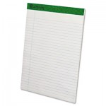 Ampad Earthwise Recycled Writing Pad, 8 1/2 x 11 3/4, White, Dozen TOP20172