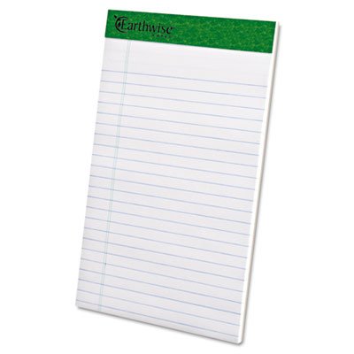 Ampad Earthwise Recycled Writing Pad, Narrow, 5 x 8, White, Dozen TOP20152