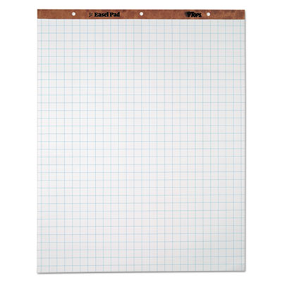 TOPS Easel Pads, Quadrille Rule, 27 x 34, White, 50 Sheets, 4 Pads/Carton TOP7900