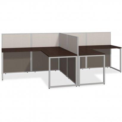 bbf Easy Office 60W 2 Person L Desk Open Office - 3-Drawer EOD560MR-03K