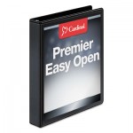 Cardinal Easy-Open ClearVue Extra-Wide Locking Slant-D Binder, 1" Cap, 11 x 8 1/2, Black CRD10301