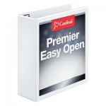 Cardinal Easy-Open ClearVue Extra-Wide Locking Slant-D Binder, 3" Cap, 11 x 8 1/2, White CRD10330