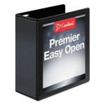 Cardinal Easy-Open ClearVue Extra-Wide Locking Slant-D Binder, 4" Cap, 11 x 8 1/2, Black CRD10341