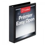 Cardinal Easy-Open ClearVue X-Wide Locking Slant-D Binder, 1.5" Cap, 11 x 8 1/2, Black CRD10311