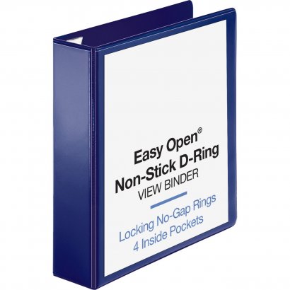 Business Source Easy Open Nonstick D-Ring View Binder 26975