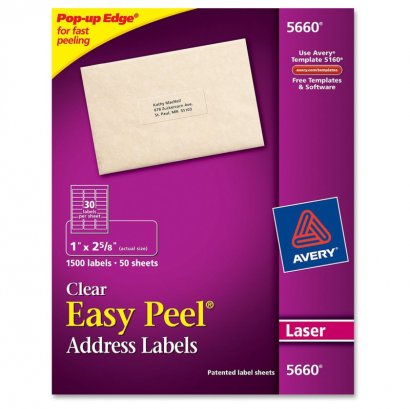 Avery Easy Peel Address Label 5660