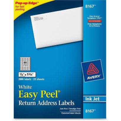 Avery Easy Peel Address Label 8167