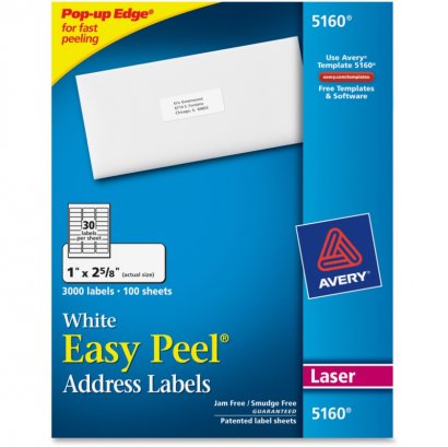 Avery Easy Peel Address Label 5160