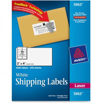 Avery Easy Peel Address Labels 5963