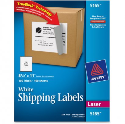 Avery Easy Peel Mailing Label 5165