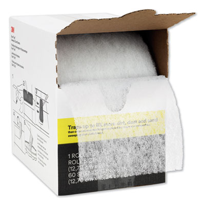 3M 59032W Easy Trap Duster, 5" x 30 ft, White, 1 60 Sheet Roll/Box, 8 Boxes/Carton MMM59032WCT