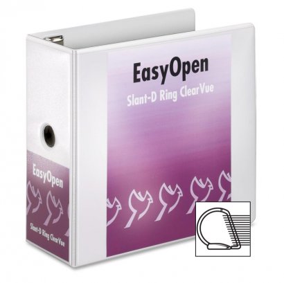 Cardinal EasyOpen ClearVue Locking Slant-D Ring Binder 10350CB