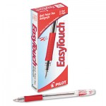 Pilot EasyTouch Ball Point Stick Pen, Red Ink, 1mm, Dozen PIL32012