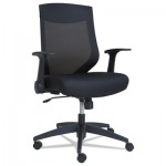 EBK BLACK MESH EB-K Series Synchro Mid-Back Mesh Chair, Black/Black Frame ALEEBK4217