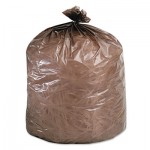 Stout Eco-Degradable Plastic Trash Bag, 20-30gal, .8mil, 30 x 36, Brown, 60/Box STOG3036B80